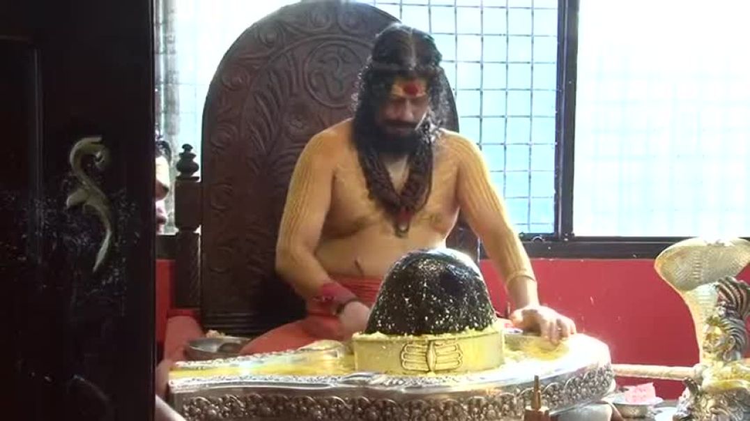 ⁣Maha Rudra Abhishek Pooja | Shri Shri 1008 Mahamandaleshwar Swami Kailashanand Brahamchari ji (11)